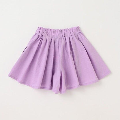 徽標刺繡闊腿短褲