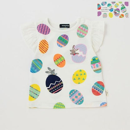 【コロボックル】《伊蘇》印花短袖長款上衣