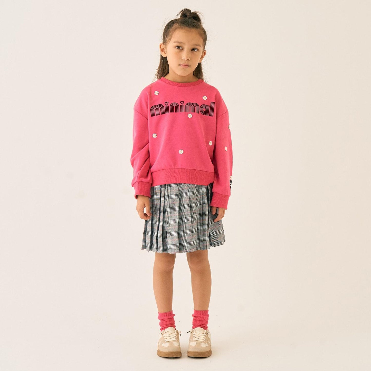 刺繡拼接套頭衫