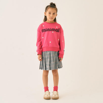 刺繡拼接套頭衫