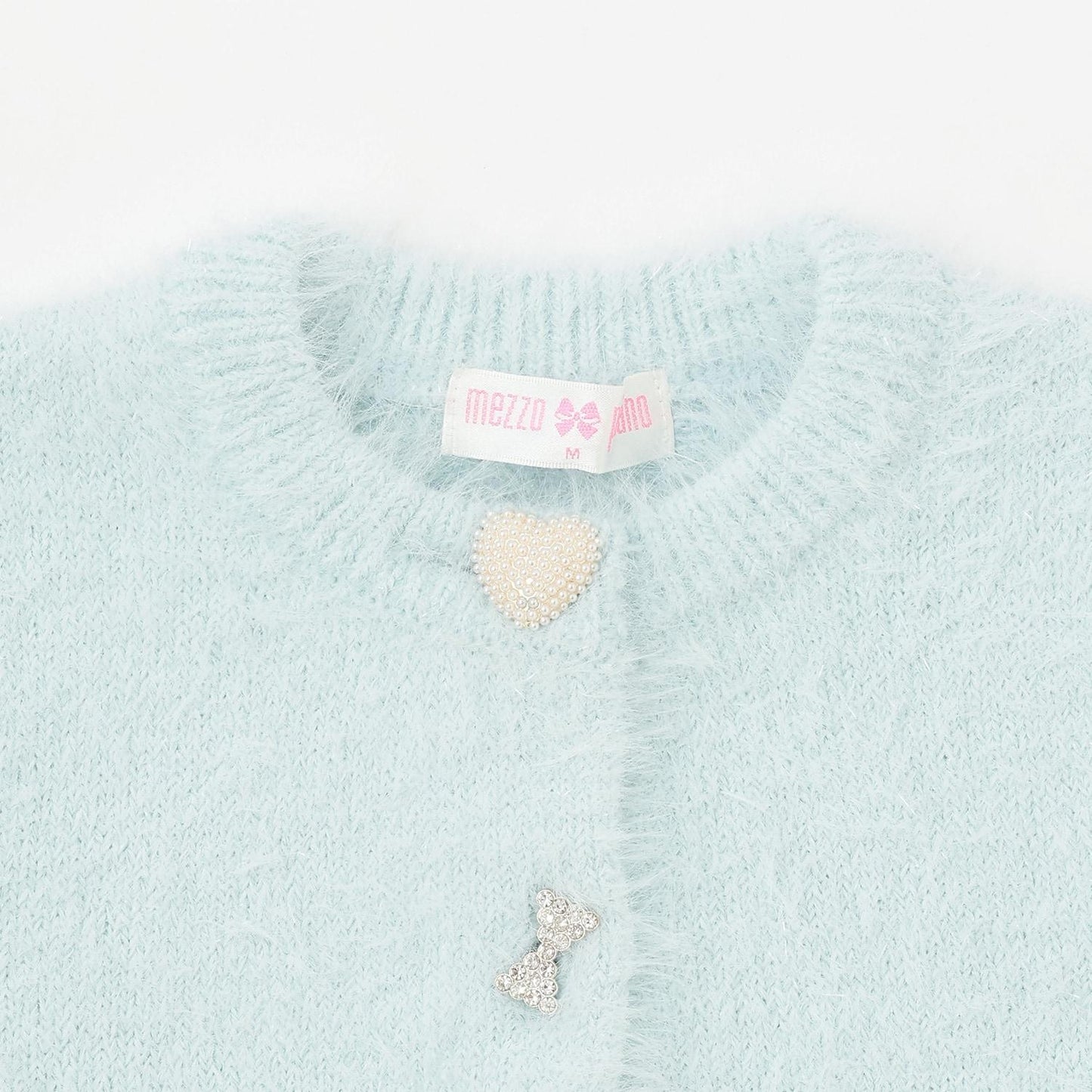 亮片長毛針織開衫