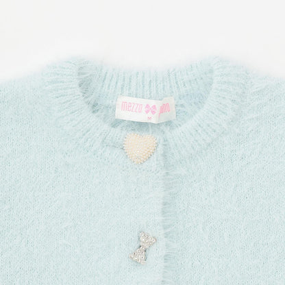 亮片長毛針織開衫