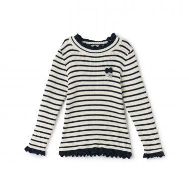 羅紋高領條紋衫