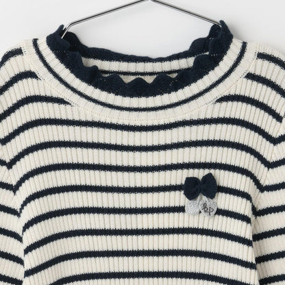 羅紋高領條紋衫