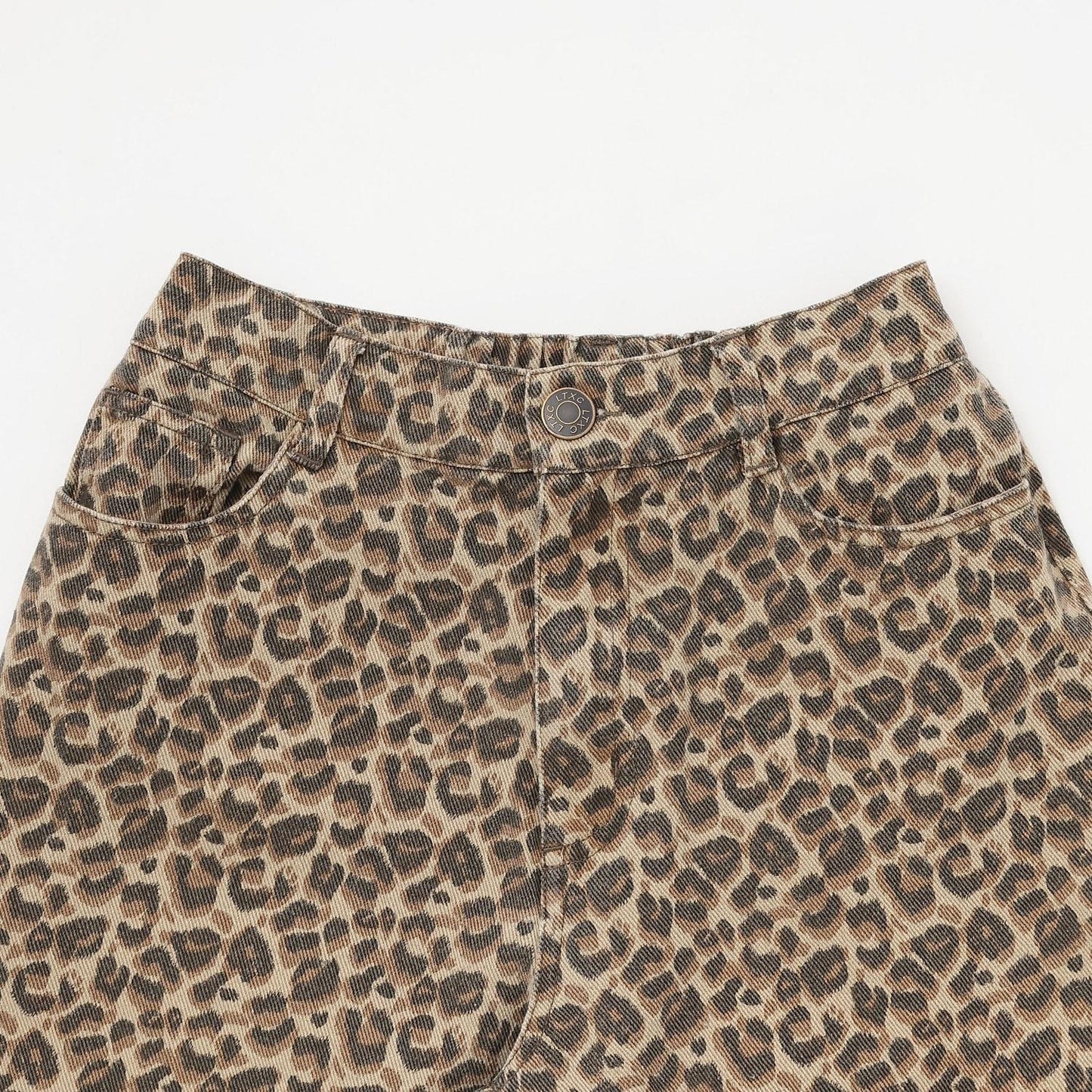 【LTXC】豹紋長款寬腿褲