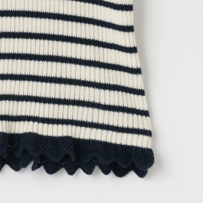 羅紋高領條紋衫