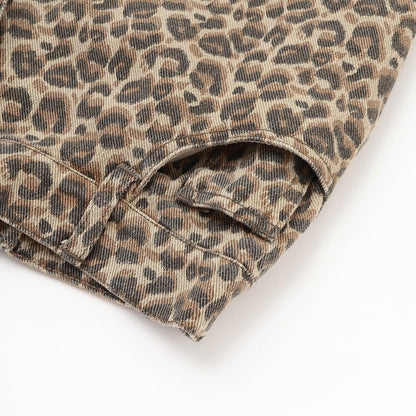 【LTXC】豹紋長款寬腿褲