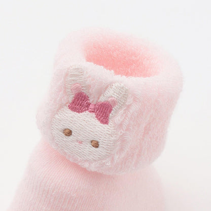 帶兔子貼布繡翻邊襪