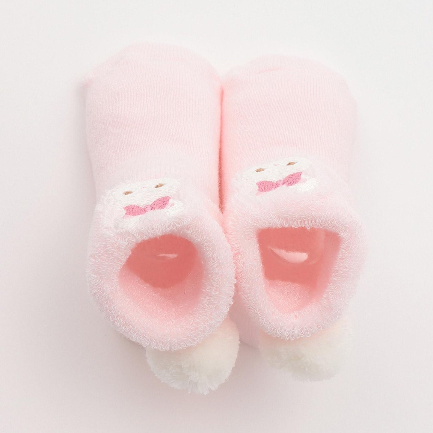 帶兔子貼布繡翻邊襪