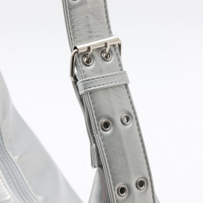 合成皮革大號單肩包