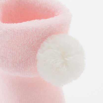 帶兔子貼布繡翻邊襪