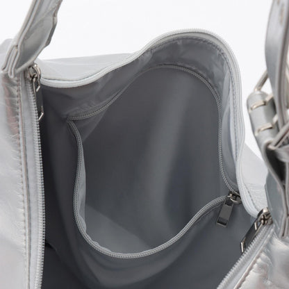 合成皮革大號單肩包