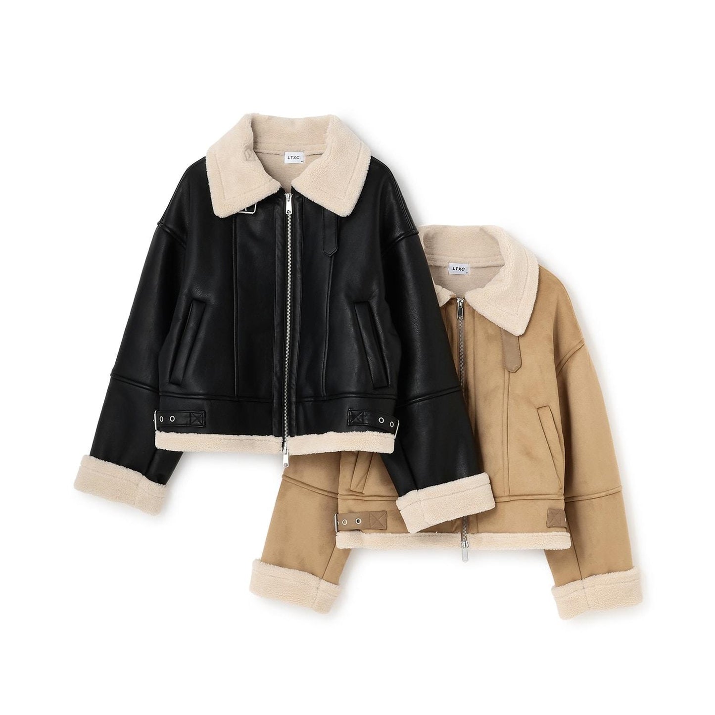 羊毛皮飛行夾克