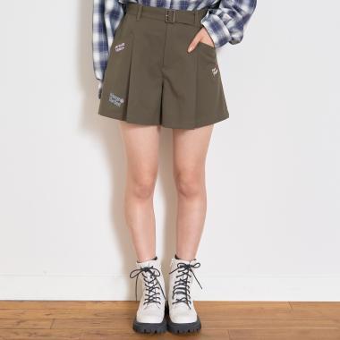 【7days】附腰帶闊腿短褲