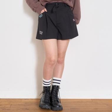 【7days】附腰帶闊腿短褲