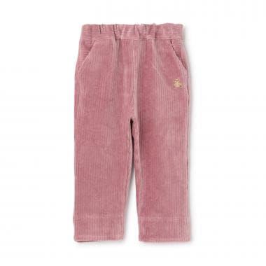 針織燈芯絨小熊褲