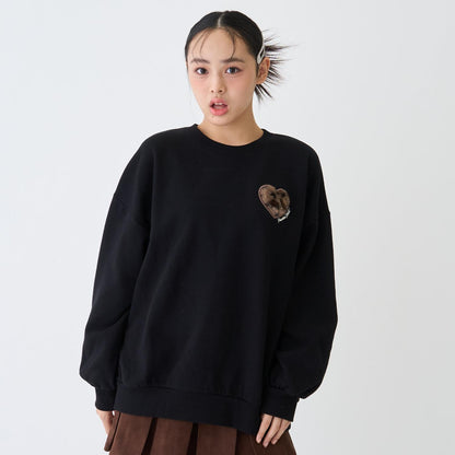 【純棉100%】加絨動物寬鬆衛衣