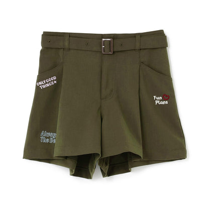 【7days】附腰帶闊腿短褲