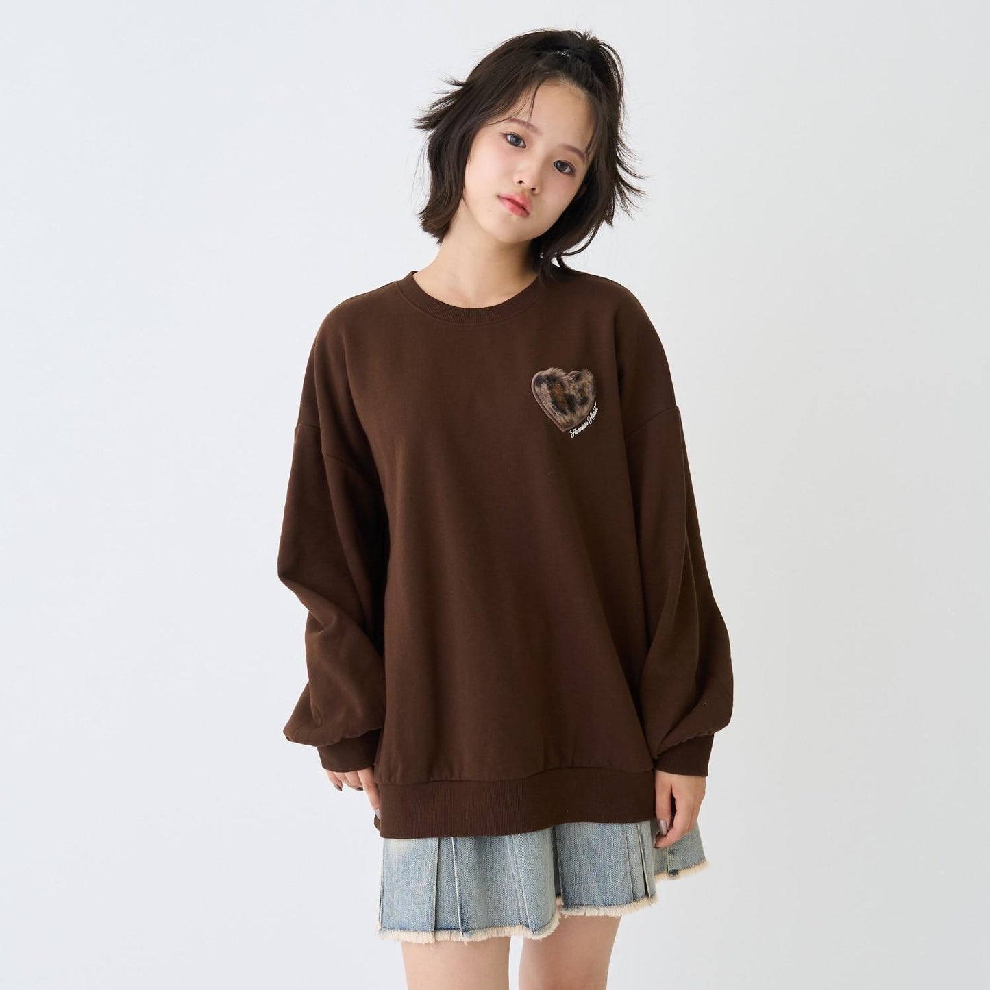 【純棉100%】加絨動物寬鬆衛衣