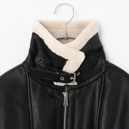 羊毛皮飛行夾克