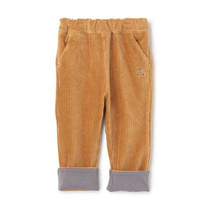 針織燈芯絨小熊褲