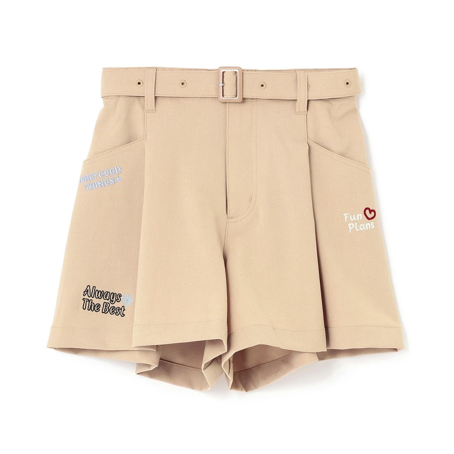 【7days】附腰帶闊腿短褲