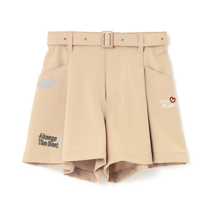 【7days】附腰帶闊腿短褲