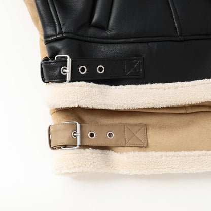 羊毛皮飛行夾克