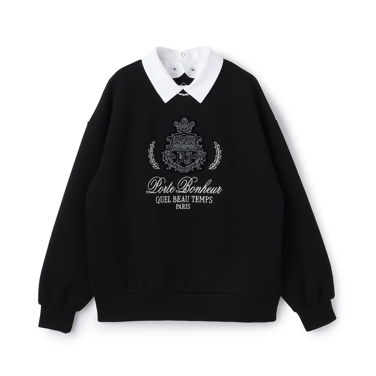 【130cm可選】帶領徽章刺繡上衣