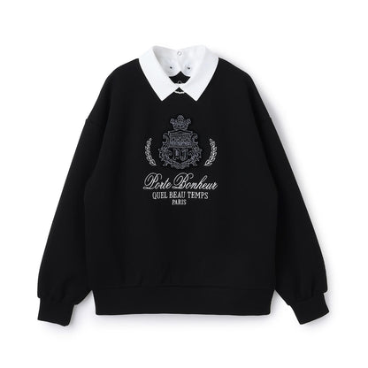 【130cm可選】帶領徽章刺繡上衣