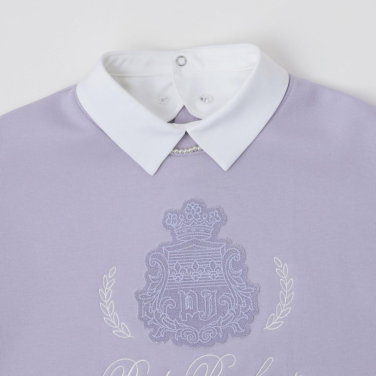 【130cm可選】帶領徽章刺繡上衣