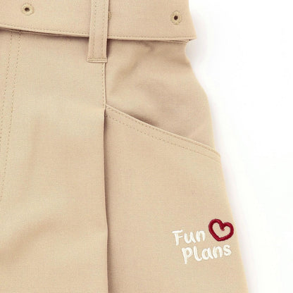 【7days】附腰帶闊腿短褲