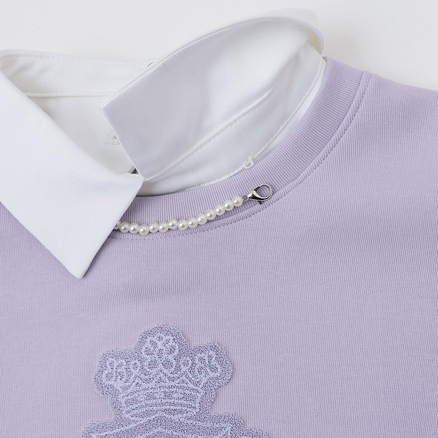 【130cm可選】帶領徽章刺繡上衣