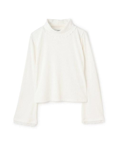 蕾絲袖內搭上衣【韓國時尚】