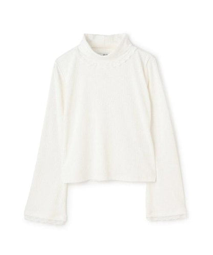 蕾絲袖內搭上衣【韓國時尚】