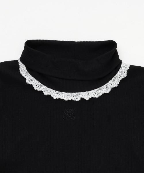 蕾絲袖內搭上衣【韓國時尚】