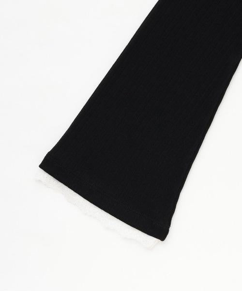 蕾絲袖內搭上衣【韓國時尚】