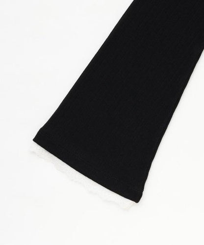 蕾絲袖內搭上衣【韓國時尚】