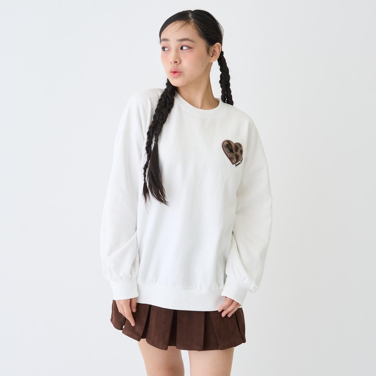 【純棉100%】加絨動物寬鬆衛衣