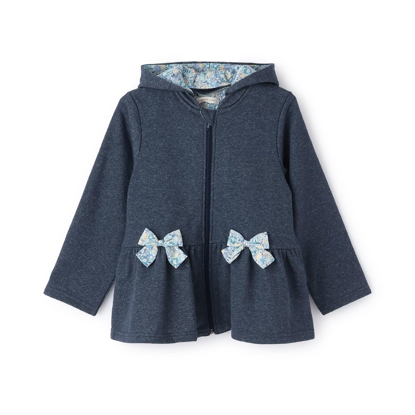 亮片內襯拉鍊連帽衛衣