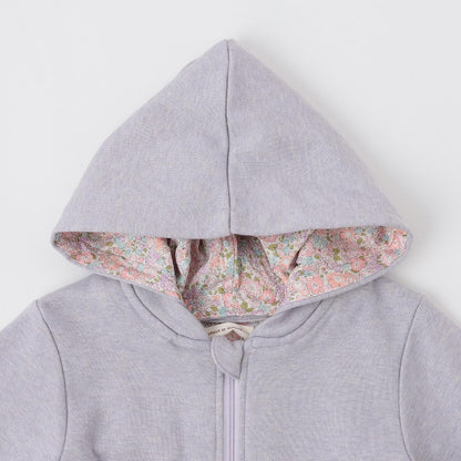 亮片內襯拉鍊連帽衛衣