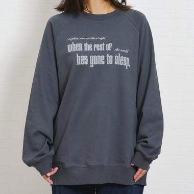 親子款拼色插肩袖印花衛衣/套頭衫/親子裝