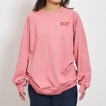 親子款拼色插肩袖印花衛衣/套頭衫/親子裝