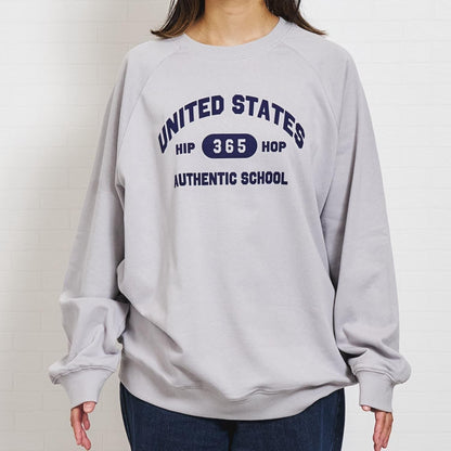 親子款拼色插肩袖印花衛衣/套頭衫/親子裝