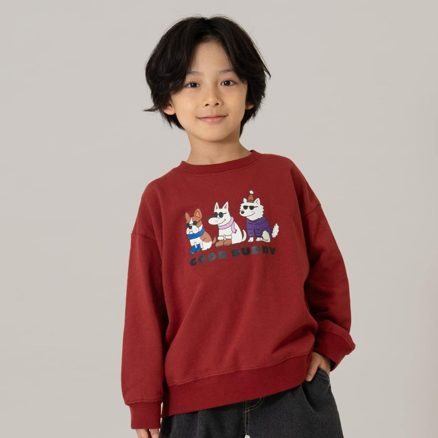 【365D.】惡搞圖案寬鬆套頭衛衣/運動衫