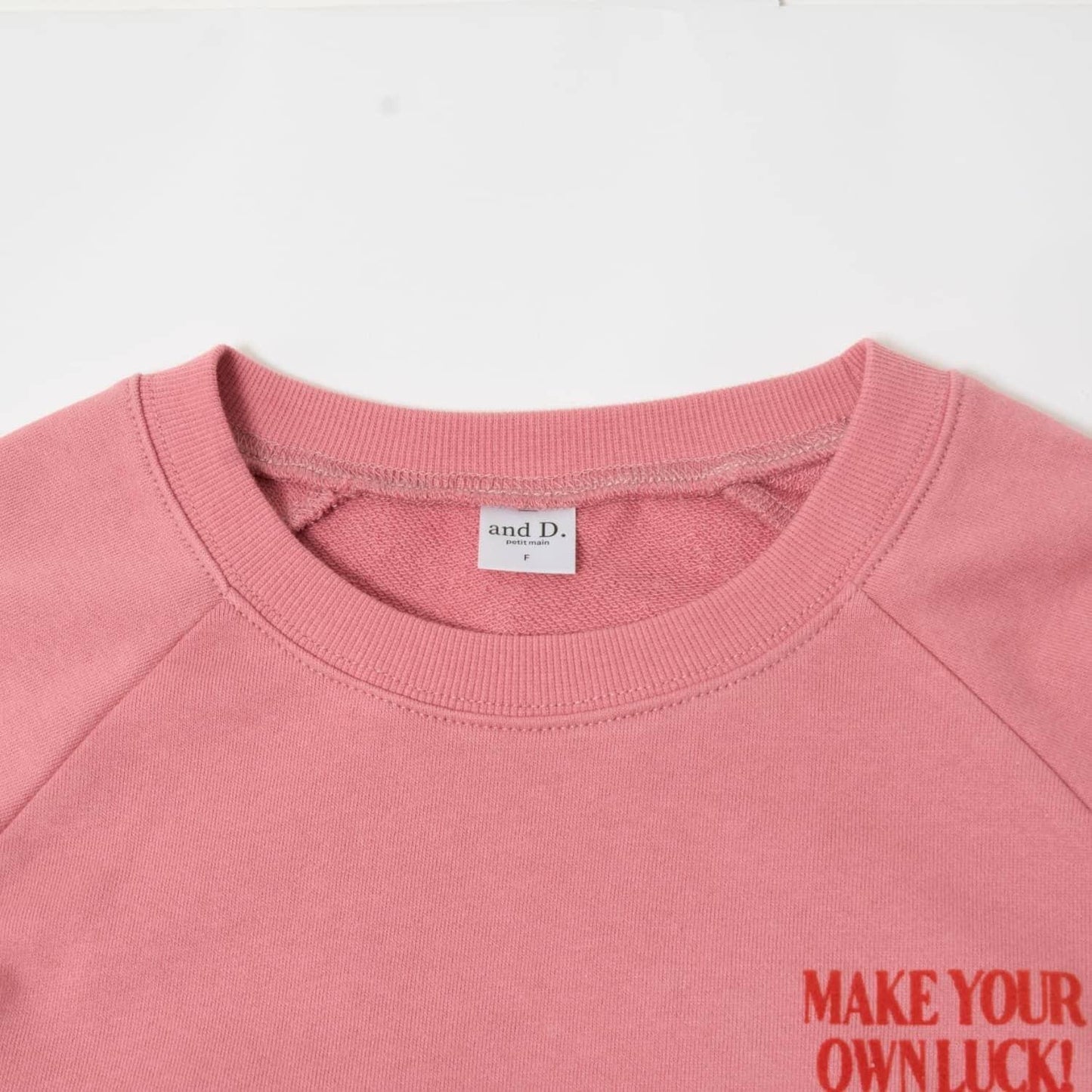 親子款拼色插肩袖印花衛衣/套頭衫/親子裝