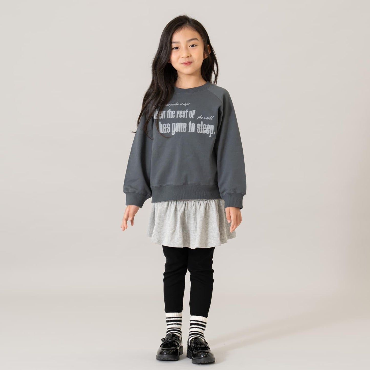 【365D.】【親子款】拼色插肩袖衛衣多款印花套頭衫/運動上衣