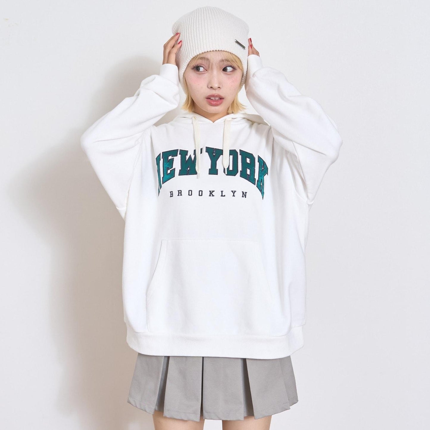 【秒可愛上衣】【LTXC】學院風寬鬆衛衣