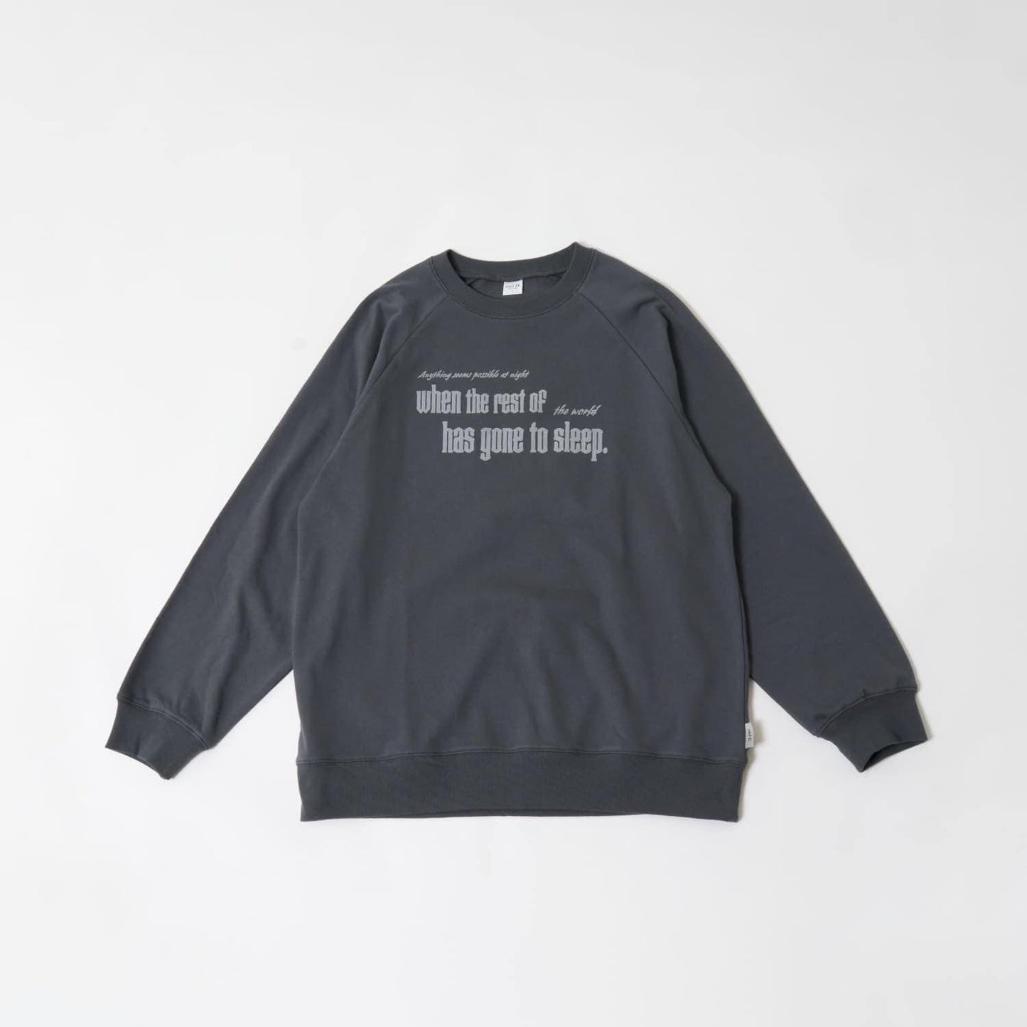 親子款拼色插肩袖印花衛衣/套頭衫/親子裝