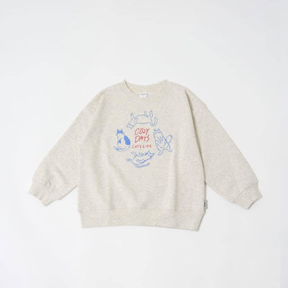 【365D.】惡搞圖案寬鬆套頭衛衣/運動衫